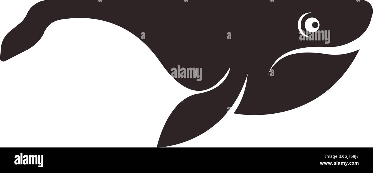 Whale icon logo design illustration template vector Stock Vector Image ...