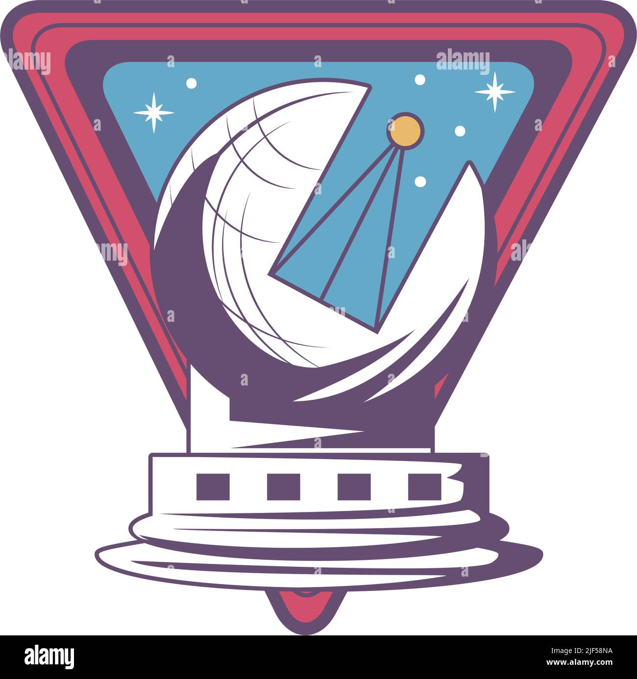 space observatory badge Stock Vector Image & Art - Alamy