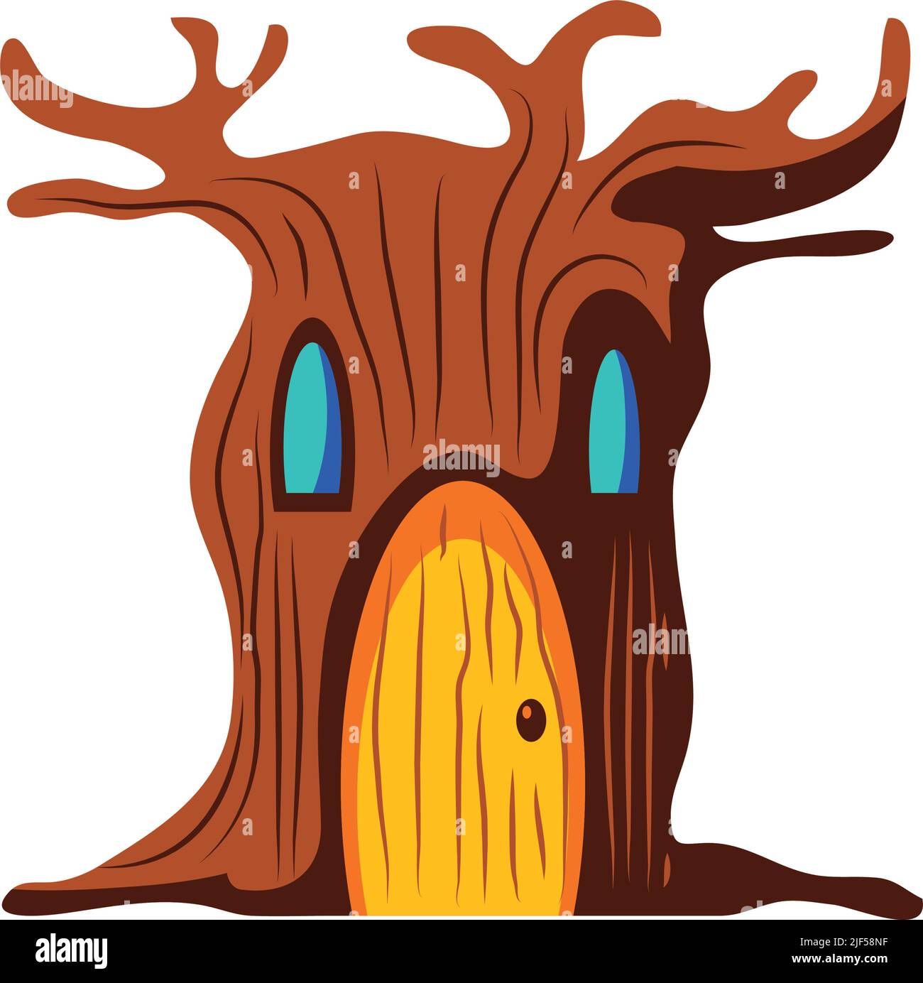 enchanted forest house Stock Vector Image & Art - Alamy