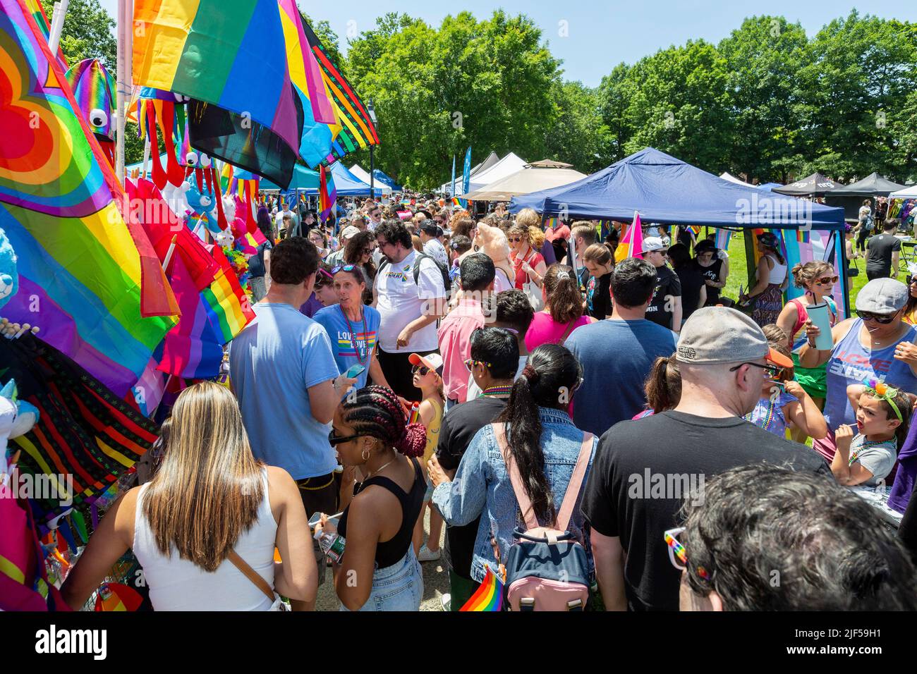 June 25, 2022. Salem, MA. North Shore Pride Parade and Festival. © 2022