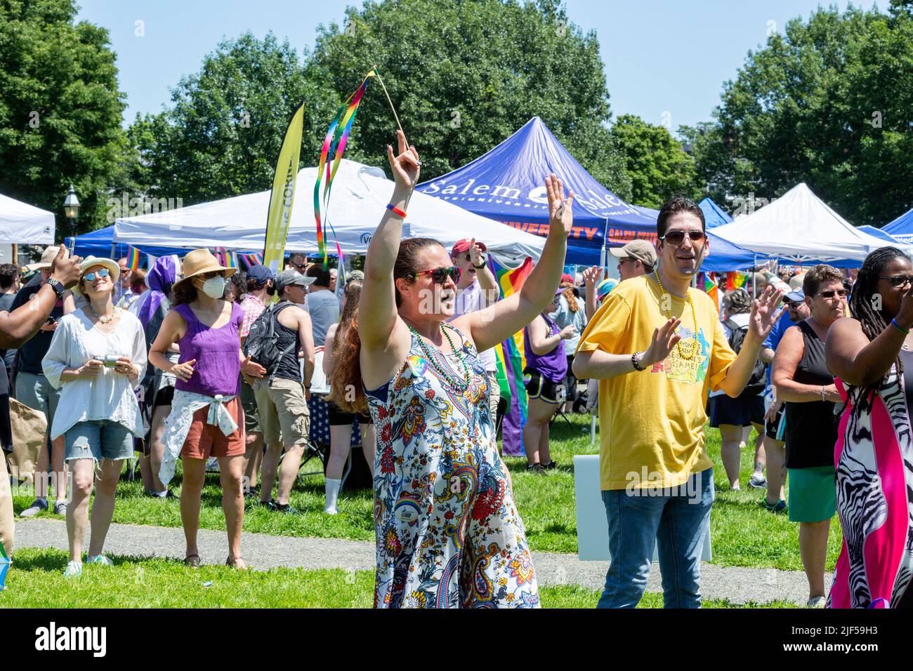 June 25, 2022. Salem, MA. North Shore Pride Parade and Festival. © 2022