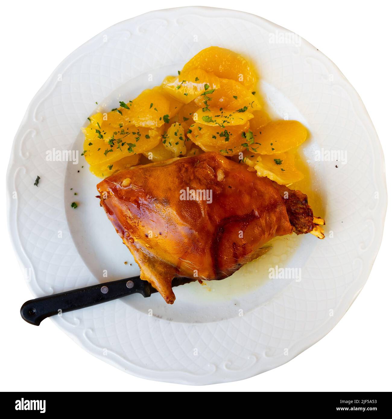 Delicious Spanish dish is Toston asado Stock Photo Alamy