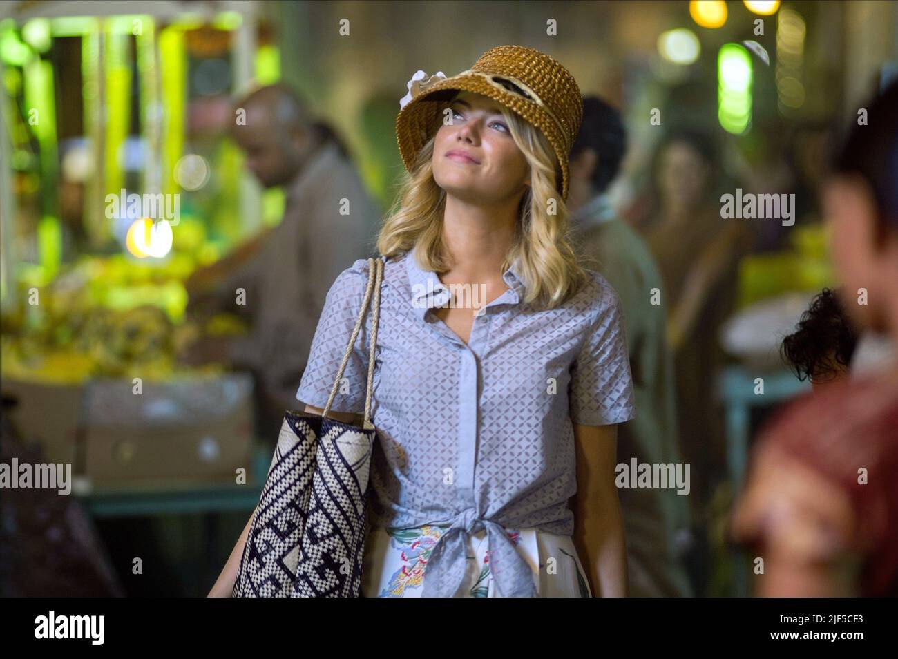 EMMA STONE, ALOHA, 2015 Stock Photo