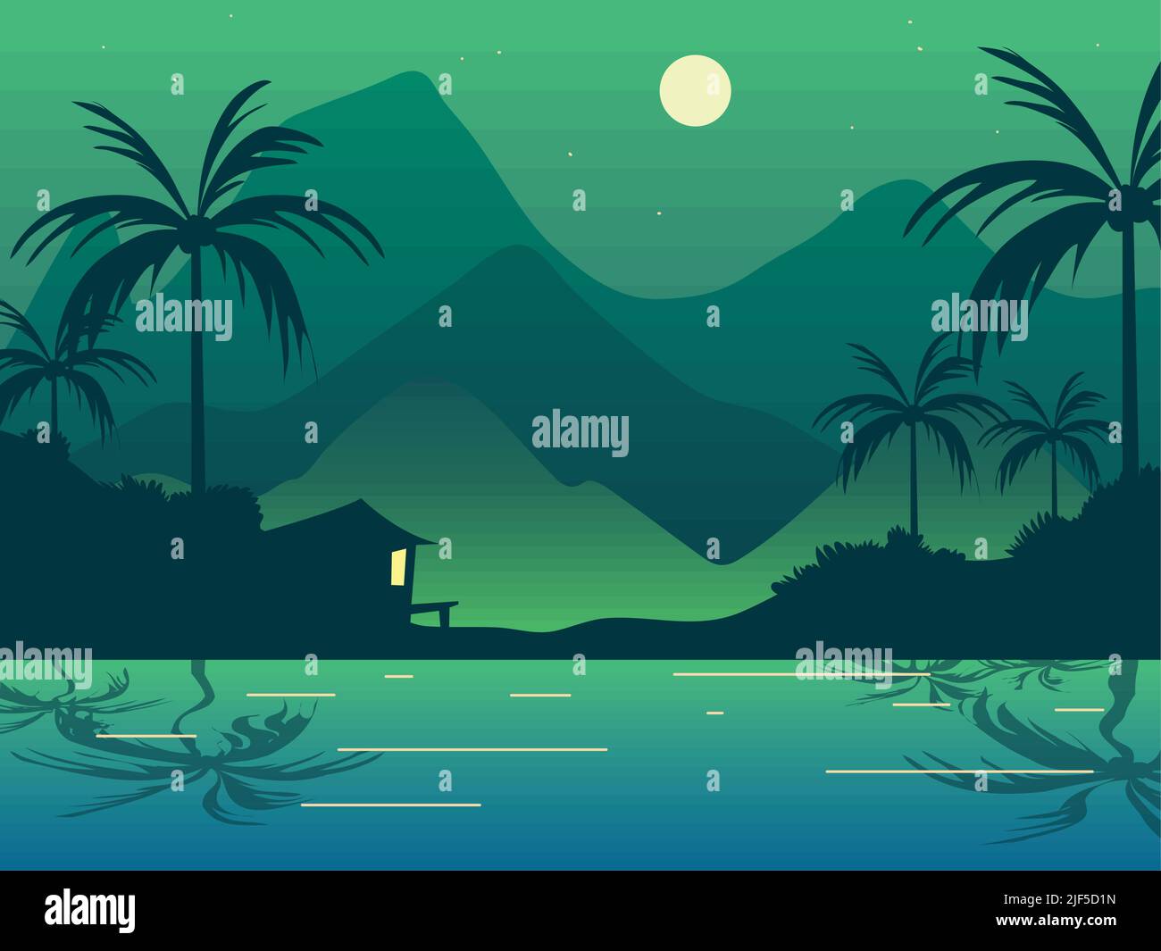 tropical landscape beach Stock Vector Image & Art - Alamy