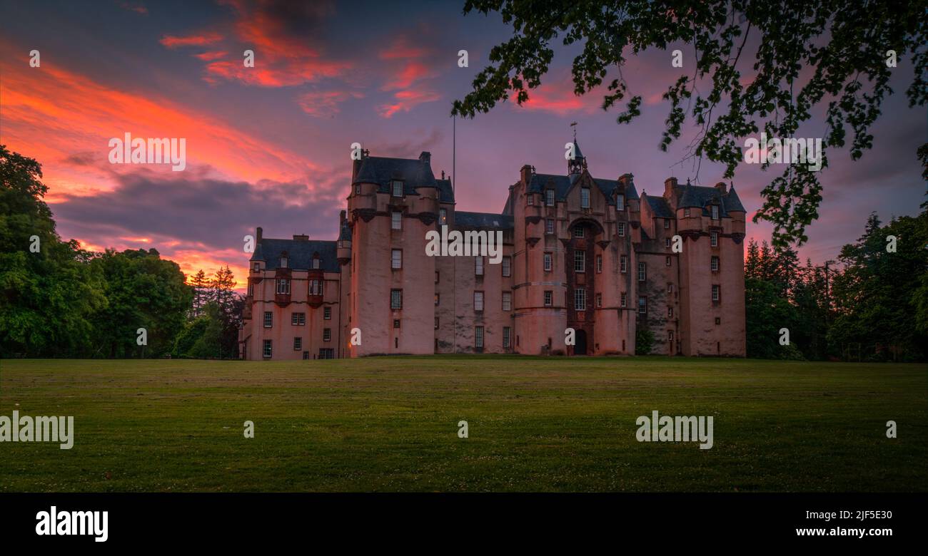 fyvie castle aberdeenshire scotland. Stock Photo
