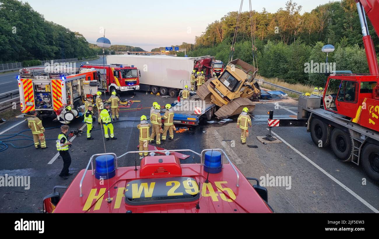 Traffic jam on a2 freeway hi-res stock photography and images - Alamy