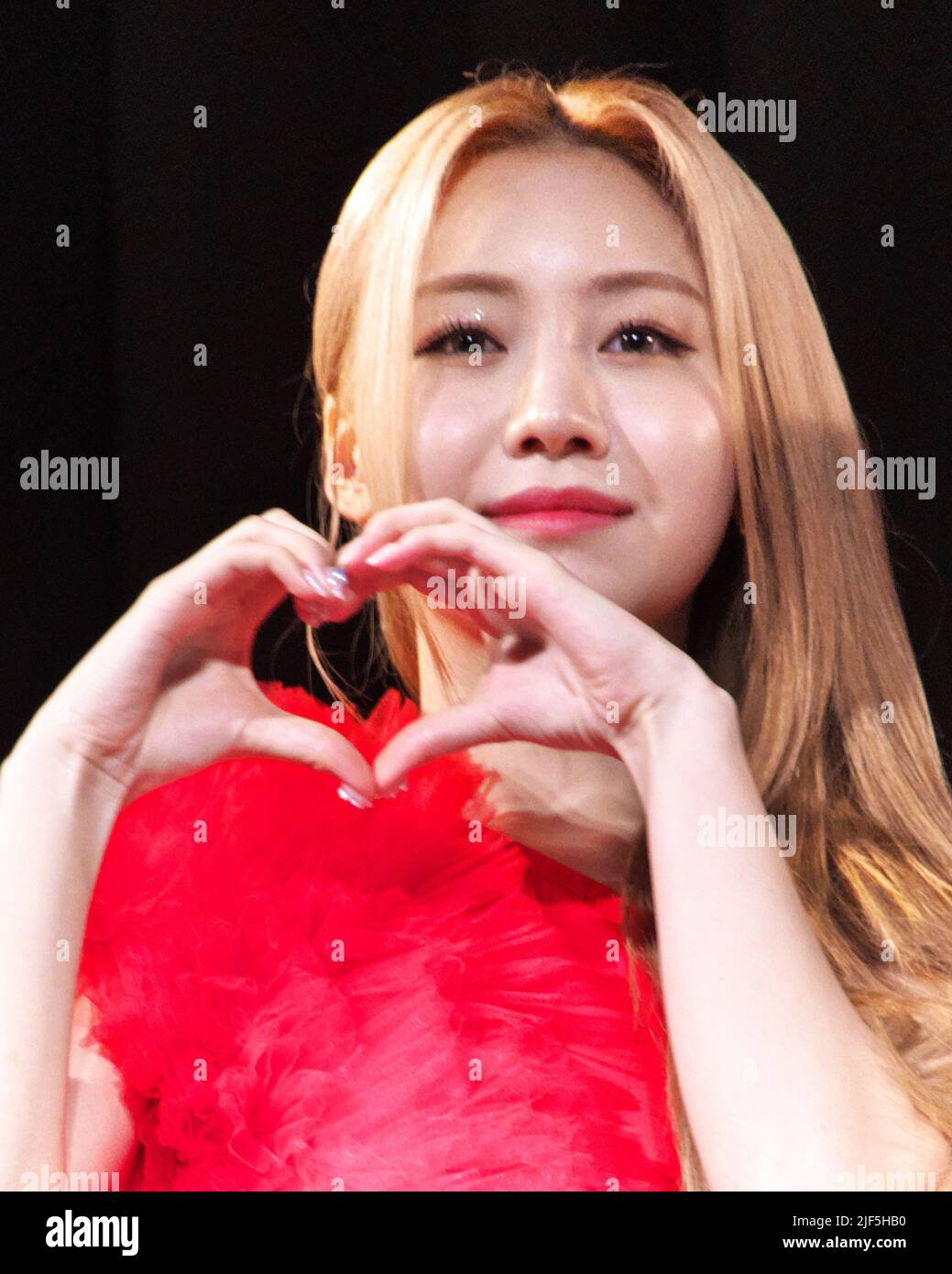 Tokyo, Japan, June 29, 2022, Kpop group Rocket Punch, Dahyun poses for