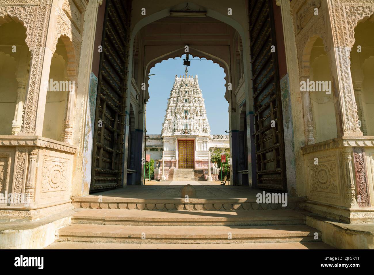 Brahma Temple in Pushkar, India Stock Photo