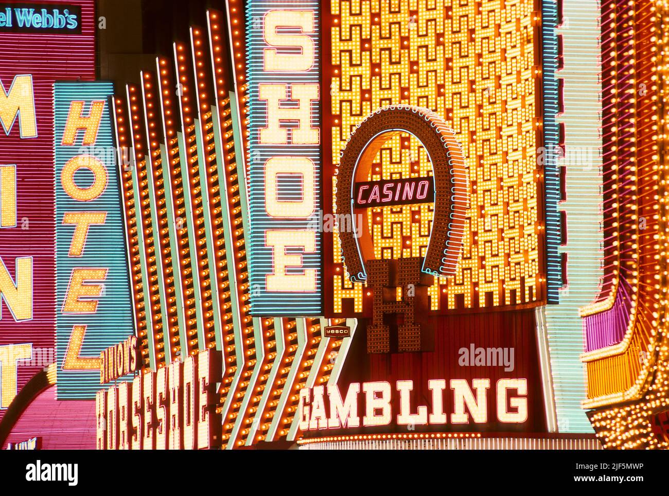 downtown-las-vegas-nevada-1986-stock-photo-alamy