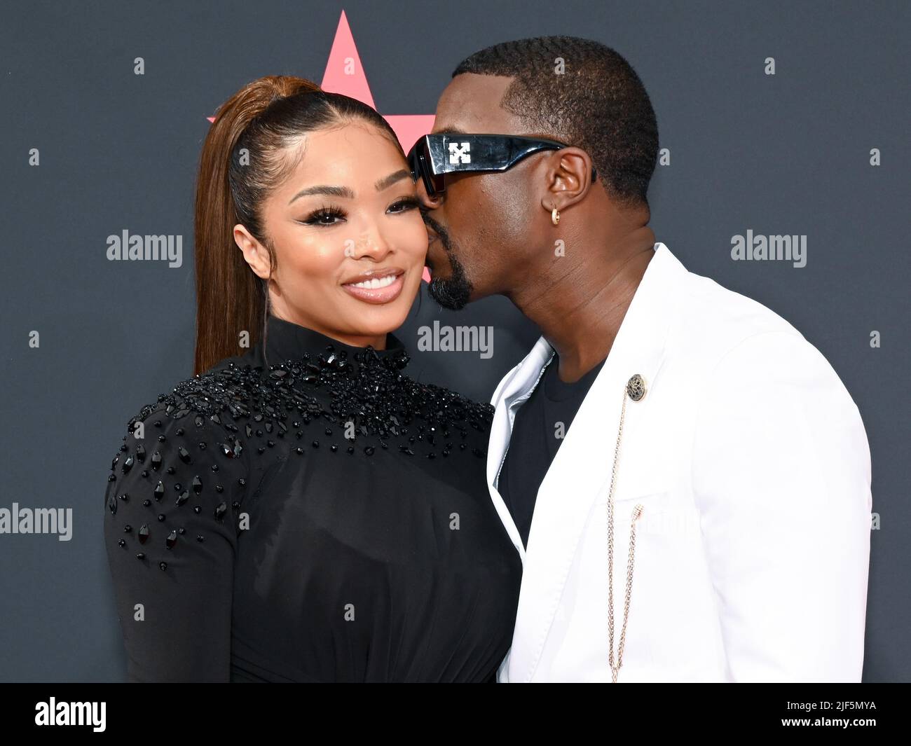 26 June 2022 Los Angeles, California Princess Love and Ray J . BET