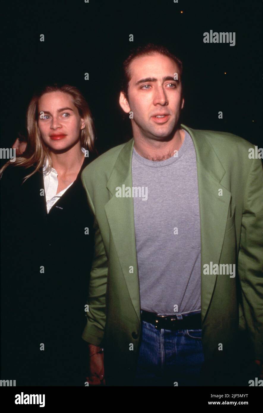 Nicolas Cage and Christina Fulton 1990 Credit: Ralph Dominguez