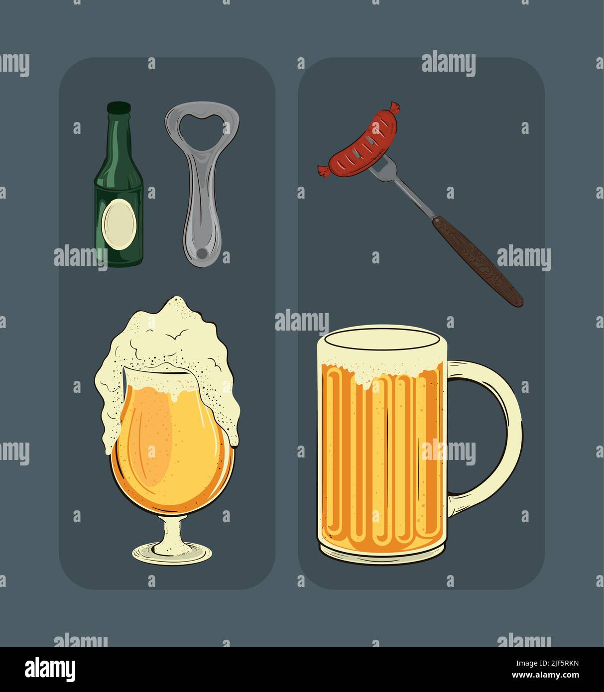 icons oktoberfest vector Stock Vector Image & Art - Alamy