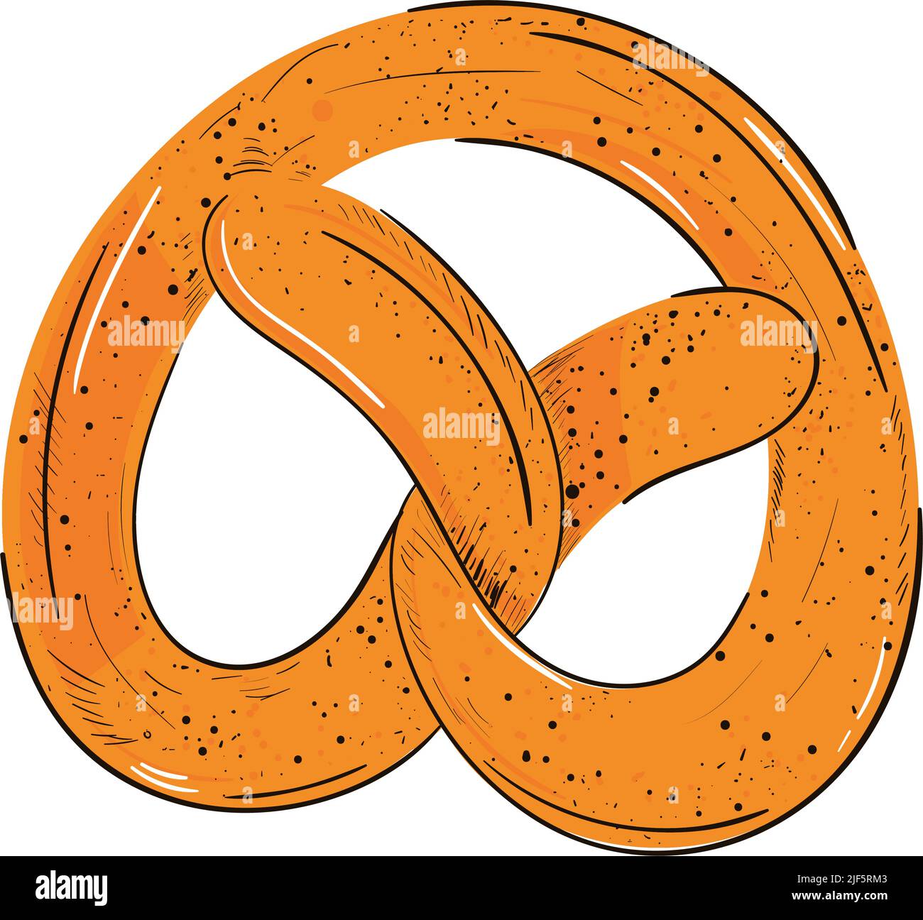 salty pretzel snack Stock Vector Image & Art - Alamy