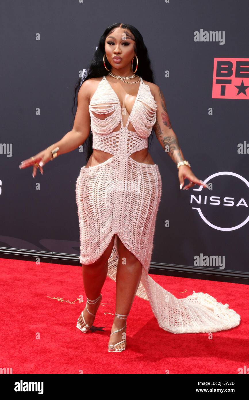 LOS ANGELES JUN 26 Ari Fletcher at the 2022 BET Awards at Microsoft