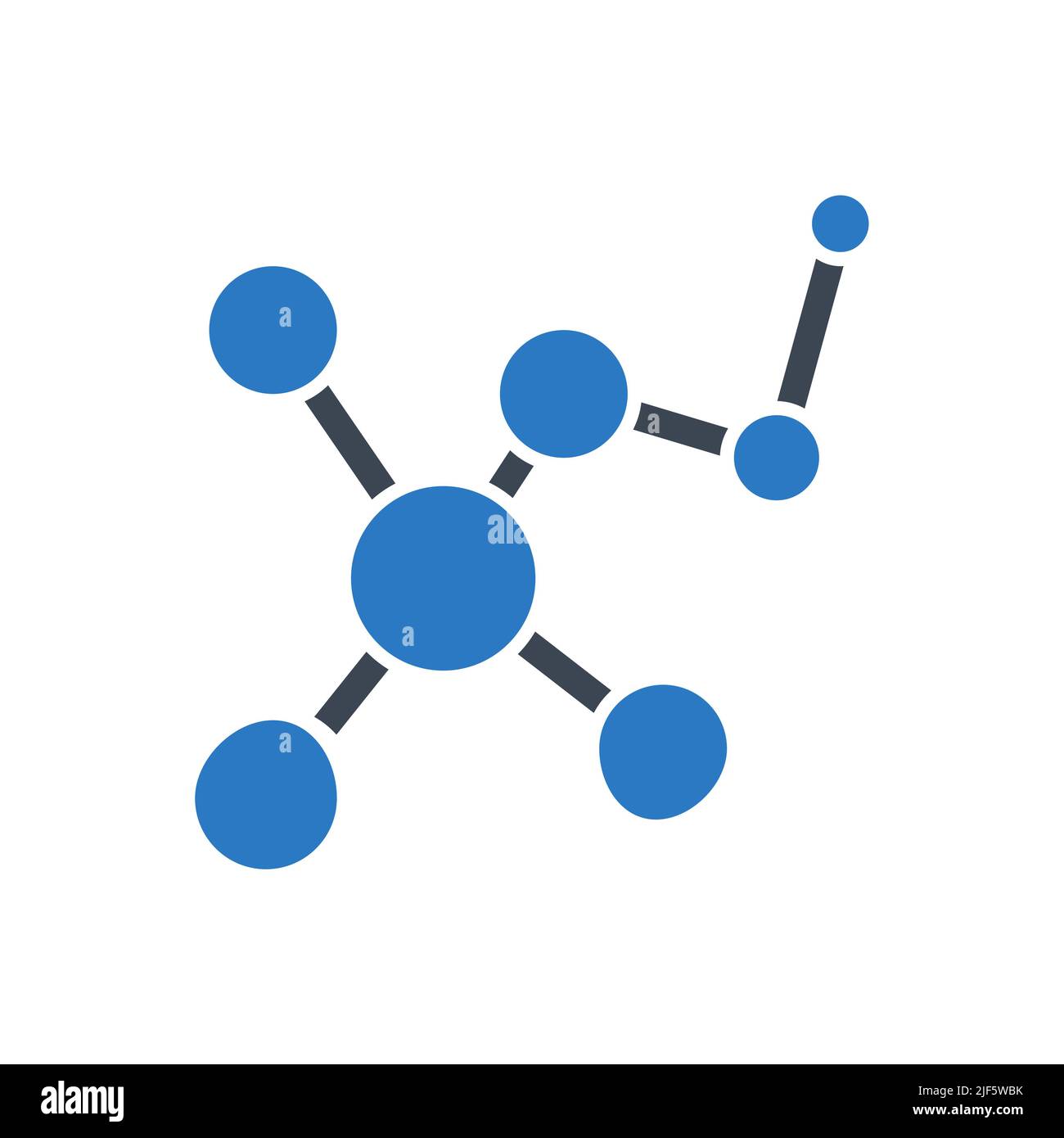 Molecule related vector glyph icon. Molecule sign. Isolated on white ...