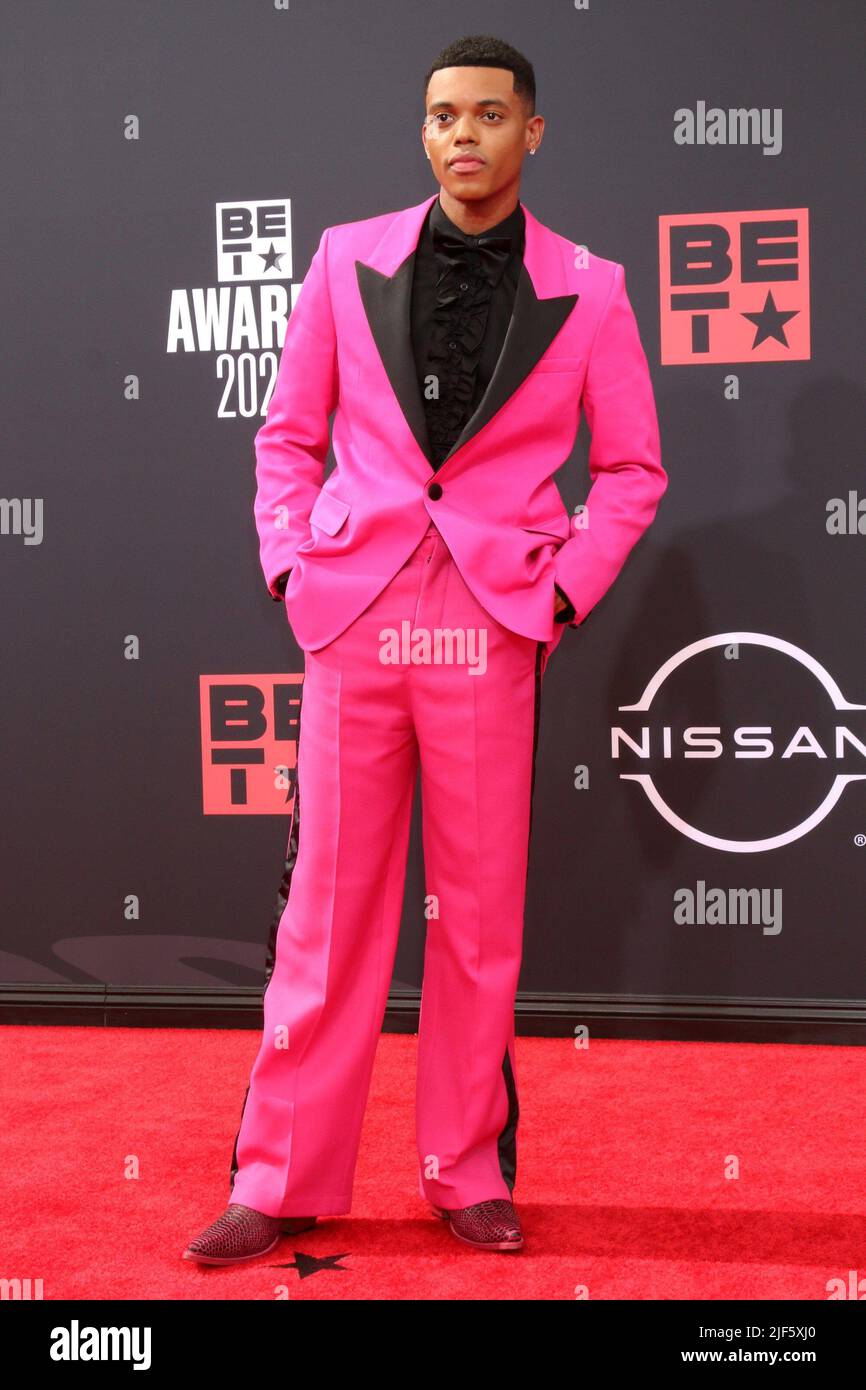 Los Angeles, CA. 26th June, 2022. Jabari Banks at arrivals for BET Awards - Part 4, Microsoft Theater, Los Angeles, CA June 26, 2022. Credit: Priscilla Grant/Everett Collection/Alamy Live News Stock Photo