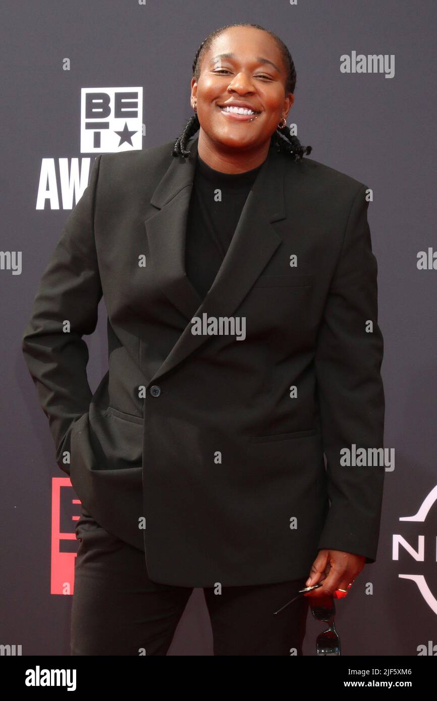 Los Angeles, CA. 26th June, 2022. Jozzy at arrivals for BET Awards - Part 4, Microsoft Theater, Los Angeles, CA June 26, 2022. Credit: Priscilla Grant/Everett Collection/Alamy Live News Stock Photo