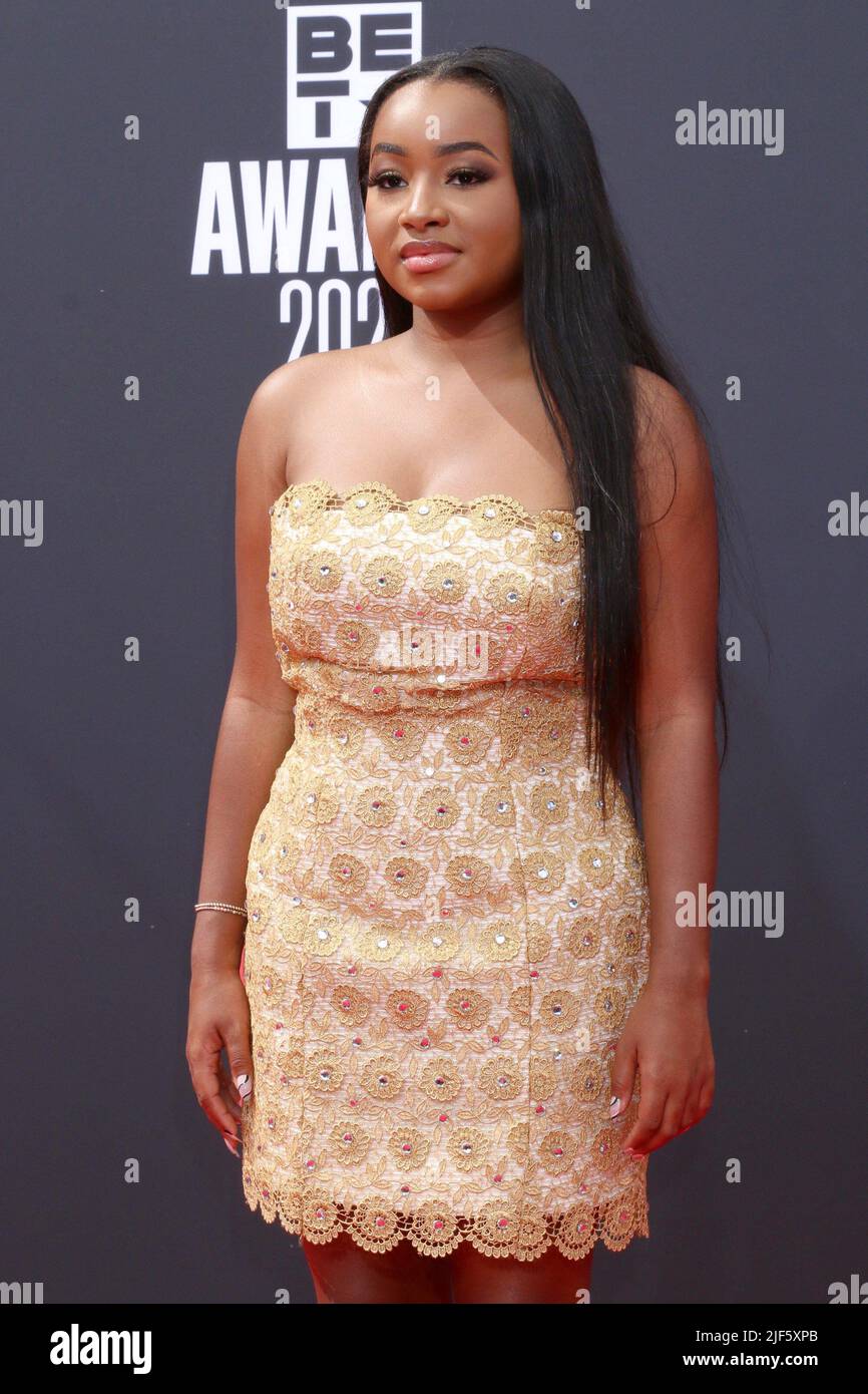 Los Angeles, CA. 26th June, 2022. Layla Crawford at arrivals for BET Awards - Part 4, Microsoft Theater, Los Angeles, CA June 26, 2022. Credit: Priscilla Grant/Everett Collection/Alamy Live News Stock Photo