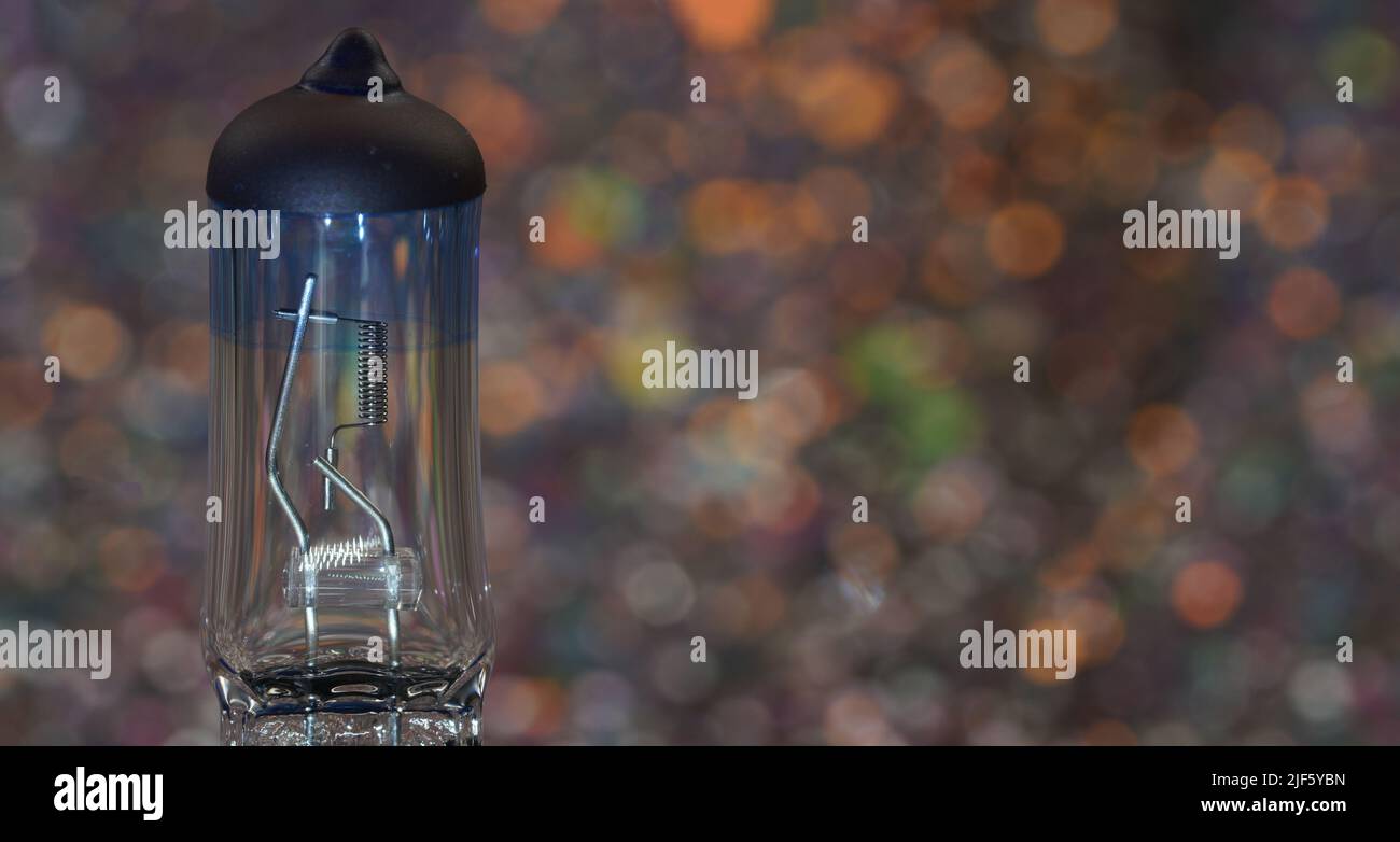 Lightbulb, halogen, incandescent lamp are reserve lamps for motor