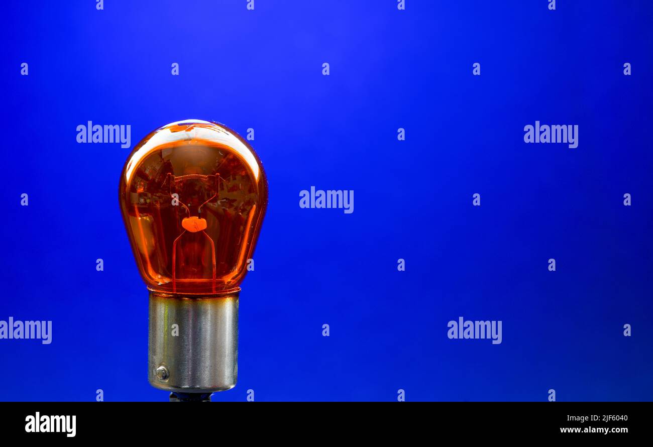 Lightbulb, halogen, incandescent lamp are reserve lamps for motor