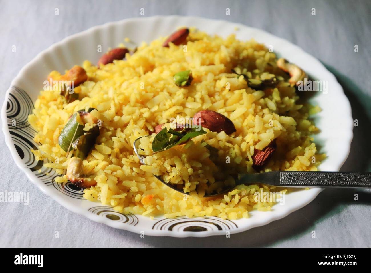 Homecooked Poha/Beaten rice flakes/Flattened riceHealthy breakfast