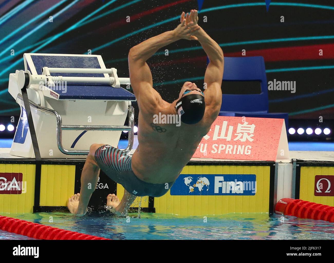 Ryan Murphy of USA Finale 100 M Backstroke Men  during the 19th FINA World Championships Budapest 2022, Swimming event on June 20 2022 in Budapest, Hungary - Photo Laurent Lairys / DPPI Stock Photo