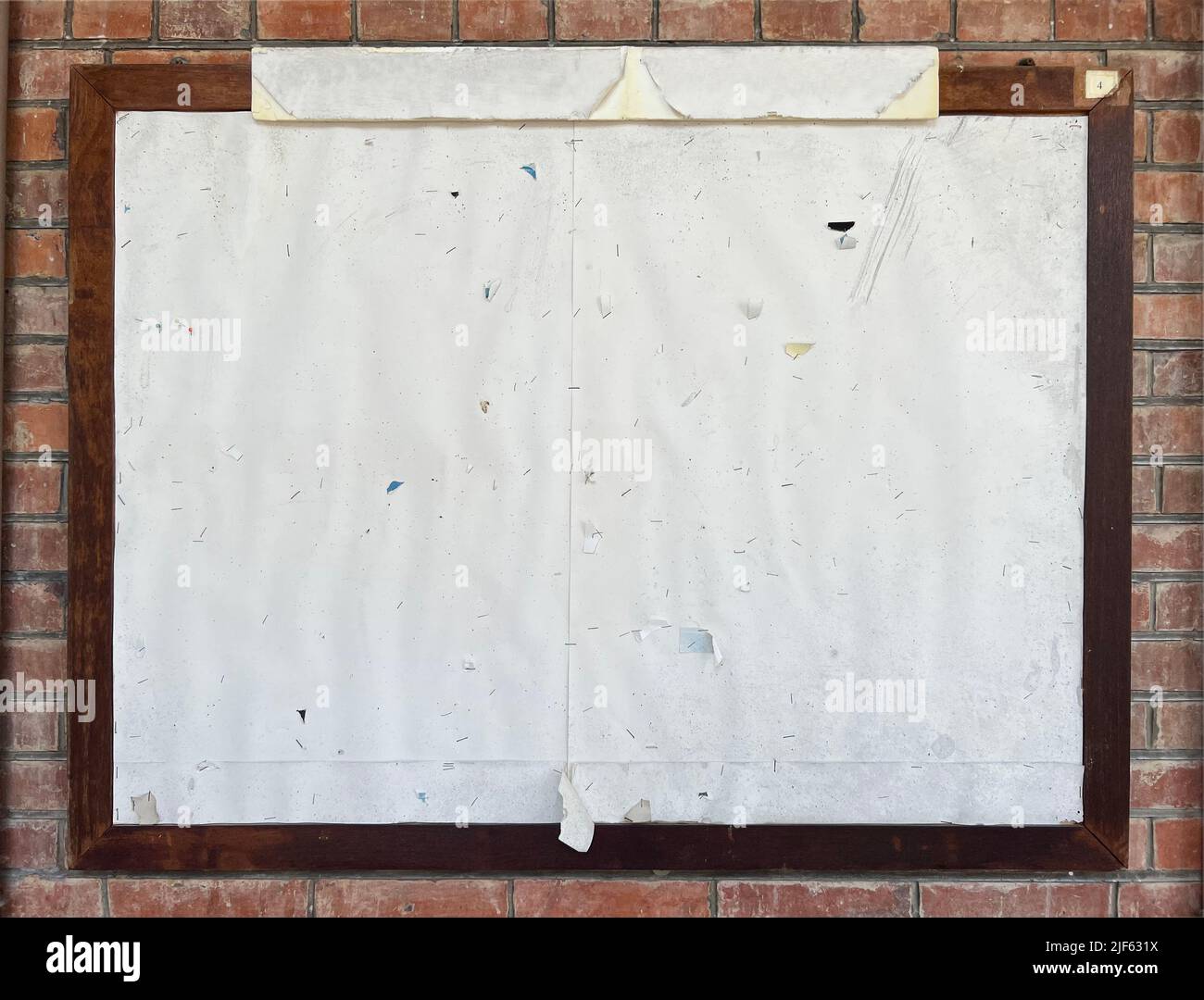 the used and old notice board in school Stock Photo Alamy