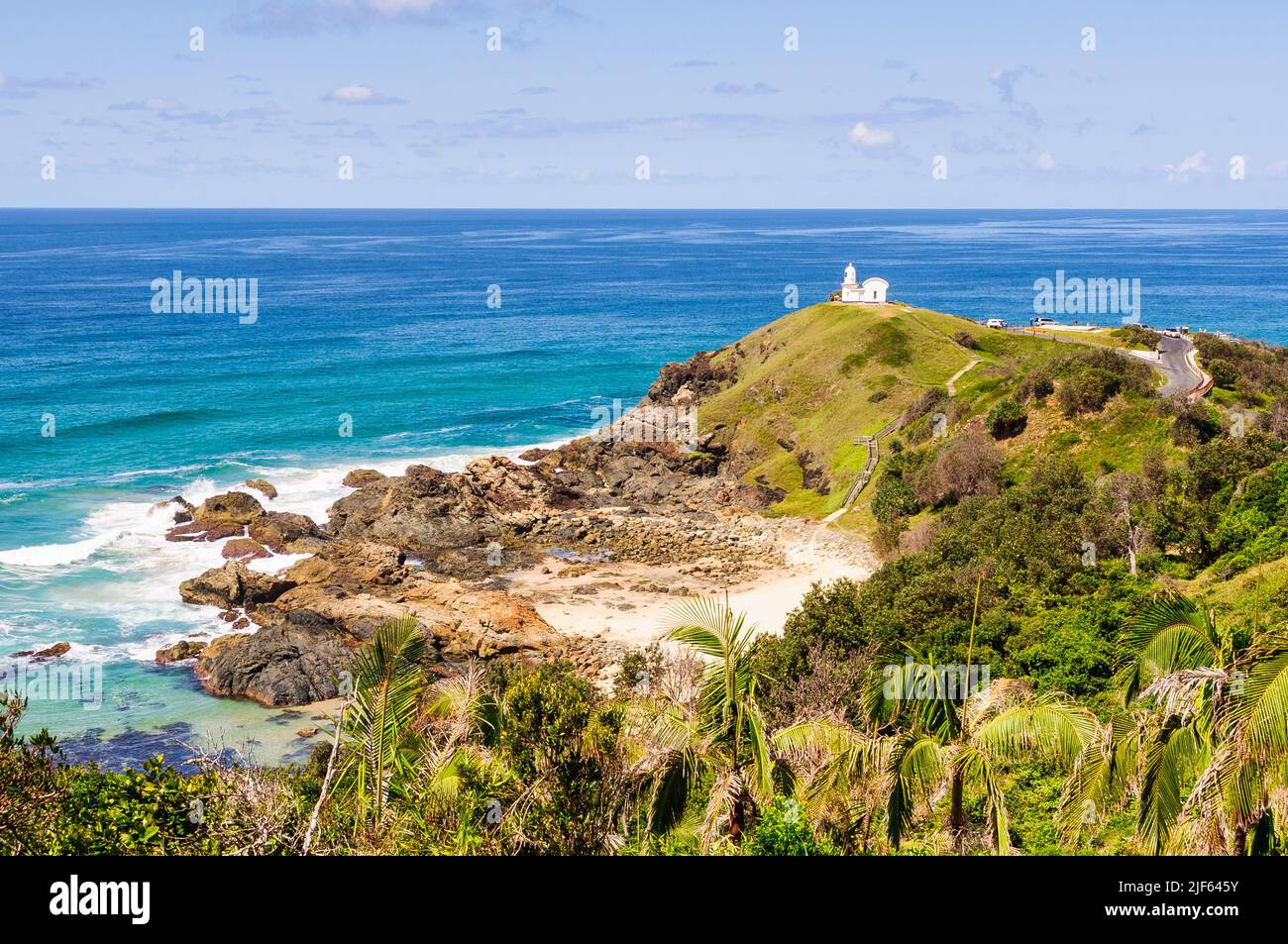 The picturesque Tacking Point Lighthouse - Port Macquarie, NSW, Australia Stock Photo