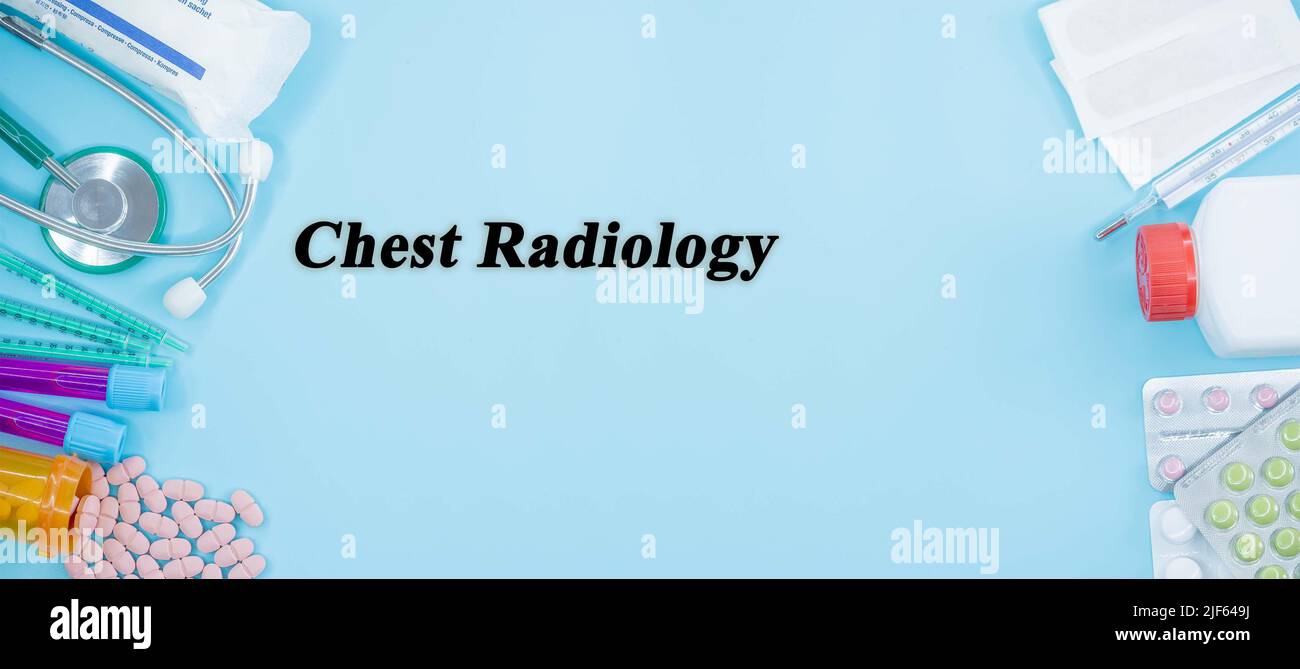 Chest Radiology Medical Specialties Medicine Study as Medical Concept background Stock Photo