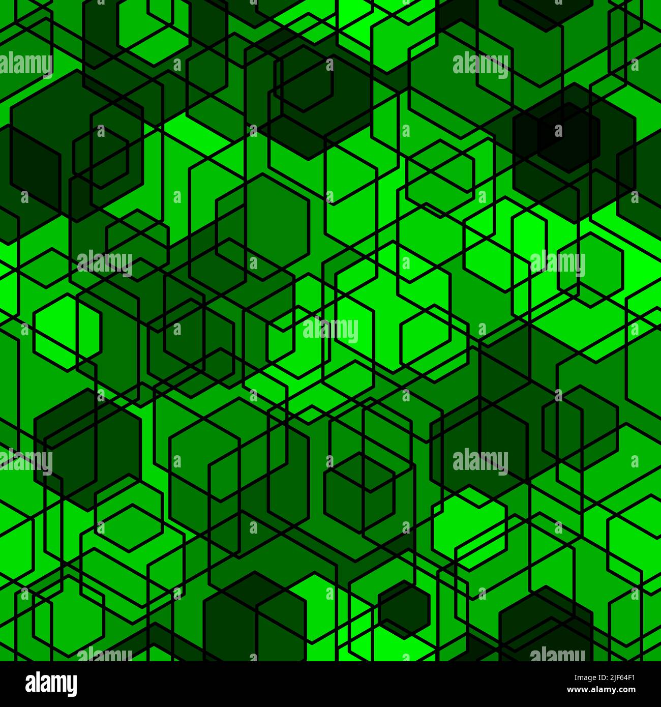 Honeycomb seamless pattern. Repeated overlap hexagon motif texture print Stock Vector