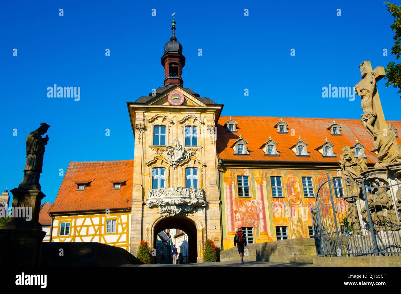 Old town hall or Altes Rathaus in Bamberg Bavaria Germany Stock Photo