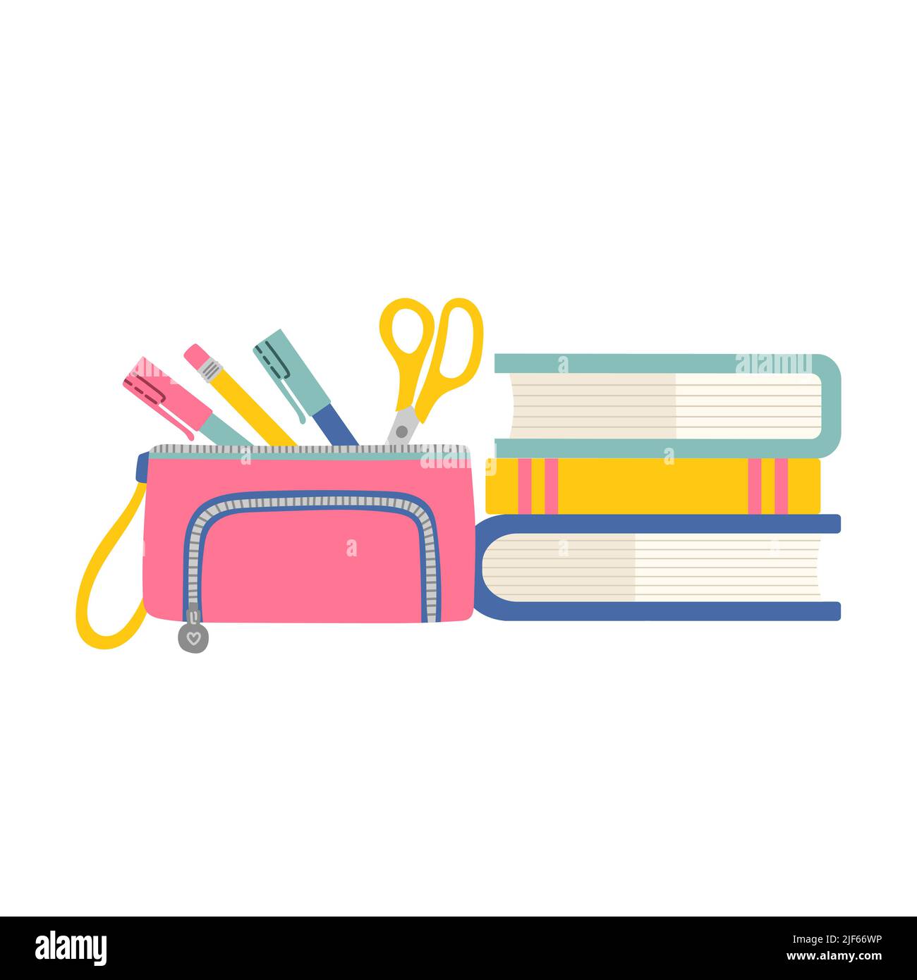 Back to school penal simple vector illustration Stock Vector