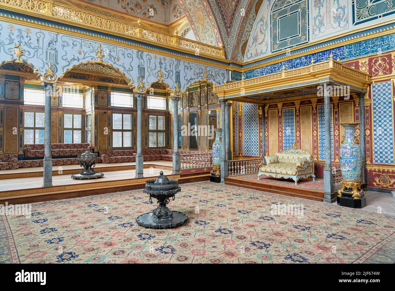 The harem of the sultans in the TOPKAPI PALACE ISTANBUL Stock Photo