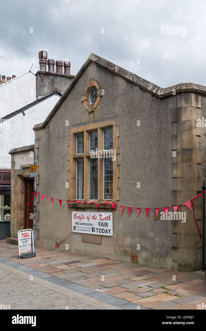 Crafts of the North Craft Fair in an old chapel building in Keswick in