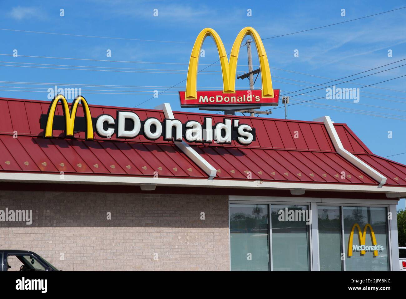 SALINA, USA JUNE 16, 2013 Typical McDonald's in Salina, Kansas