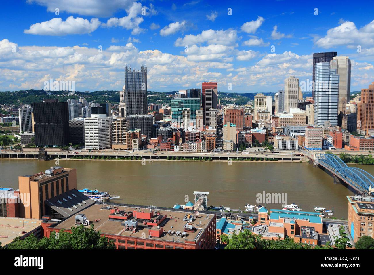 American city - Pittsburgh photo. Pittsburgh city skyline in Pennsylvania. Stock Photo