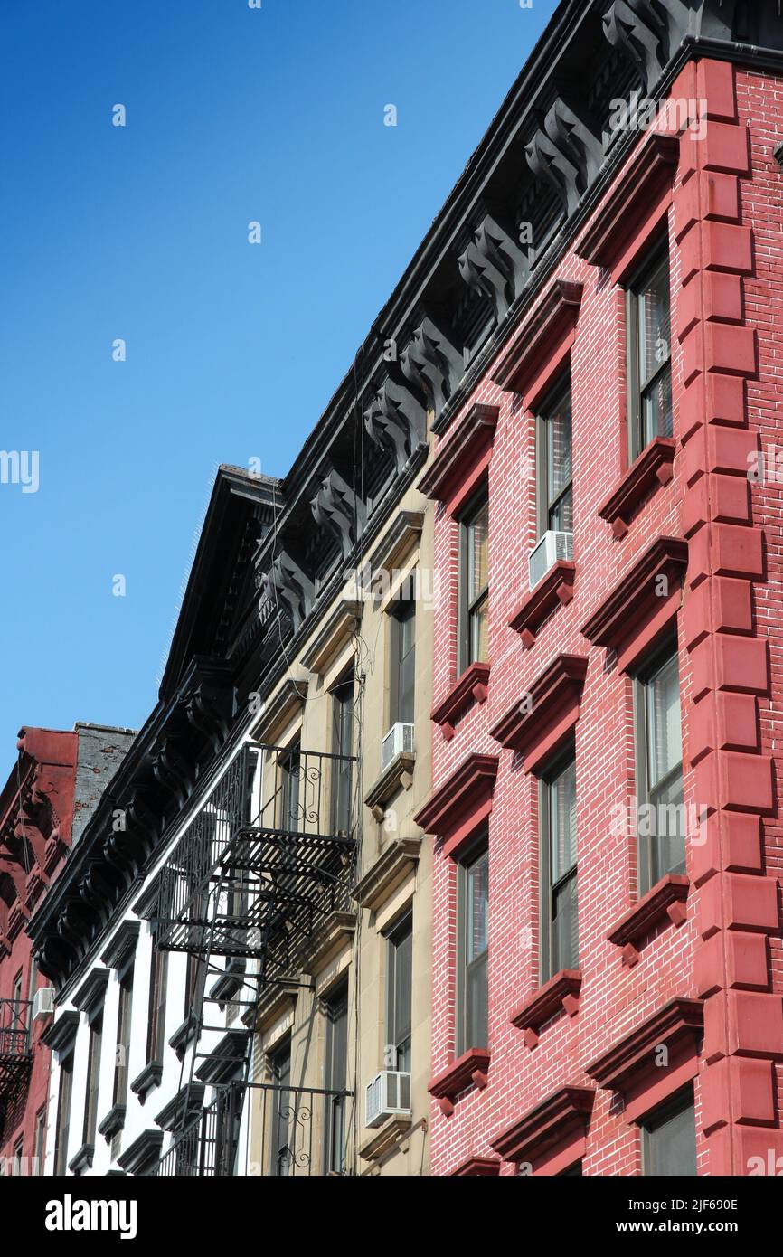New York Hell's Kitchen district street view Stock Photo - Alamy