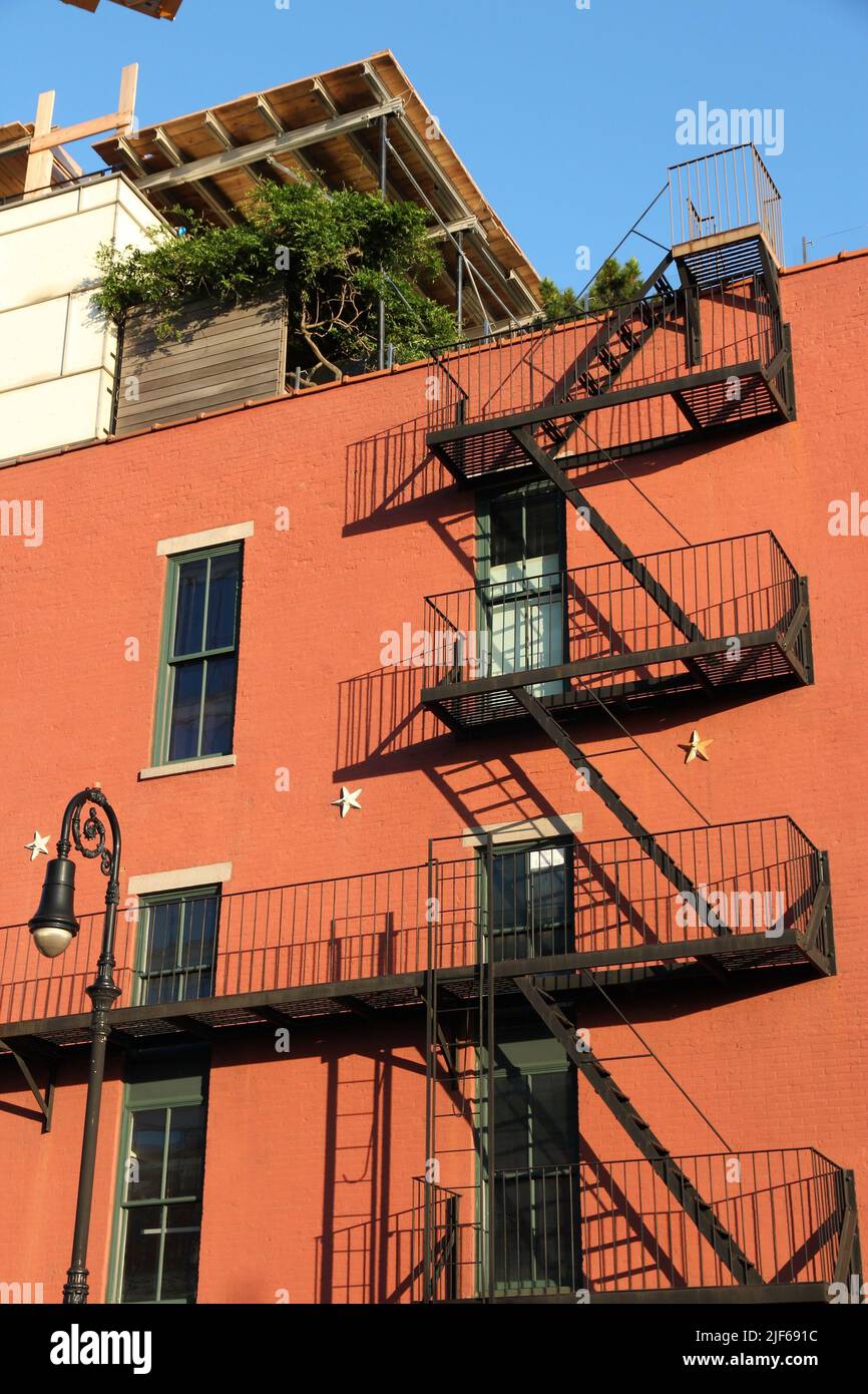 West Village district street view in Manhattan, New York City
