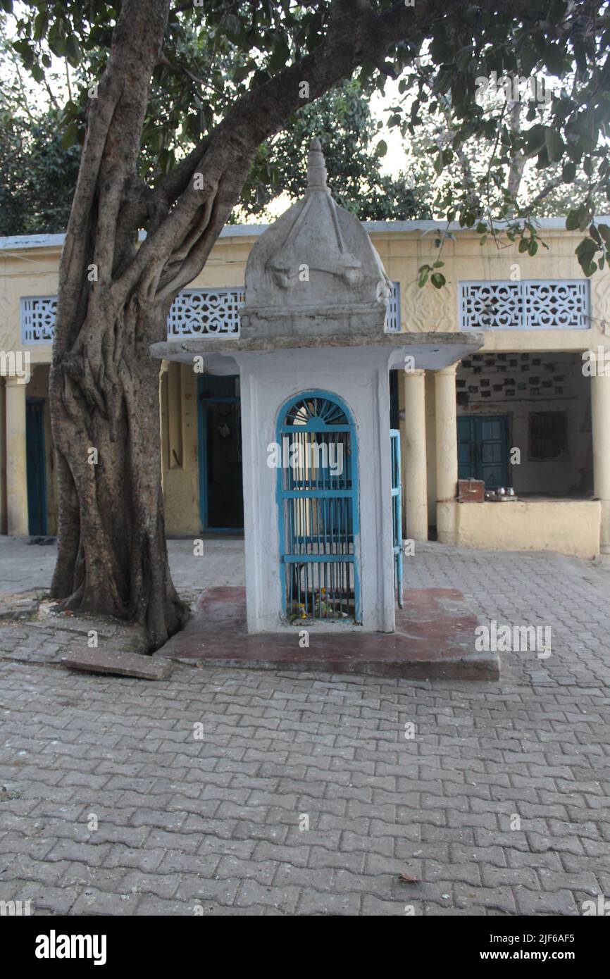 Shrine near Yamuna Bank Stock Photo