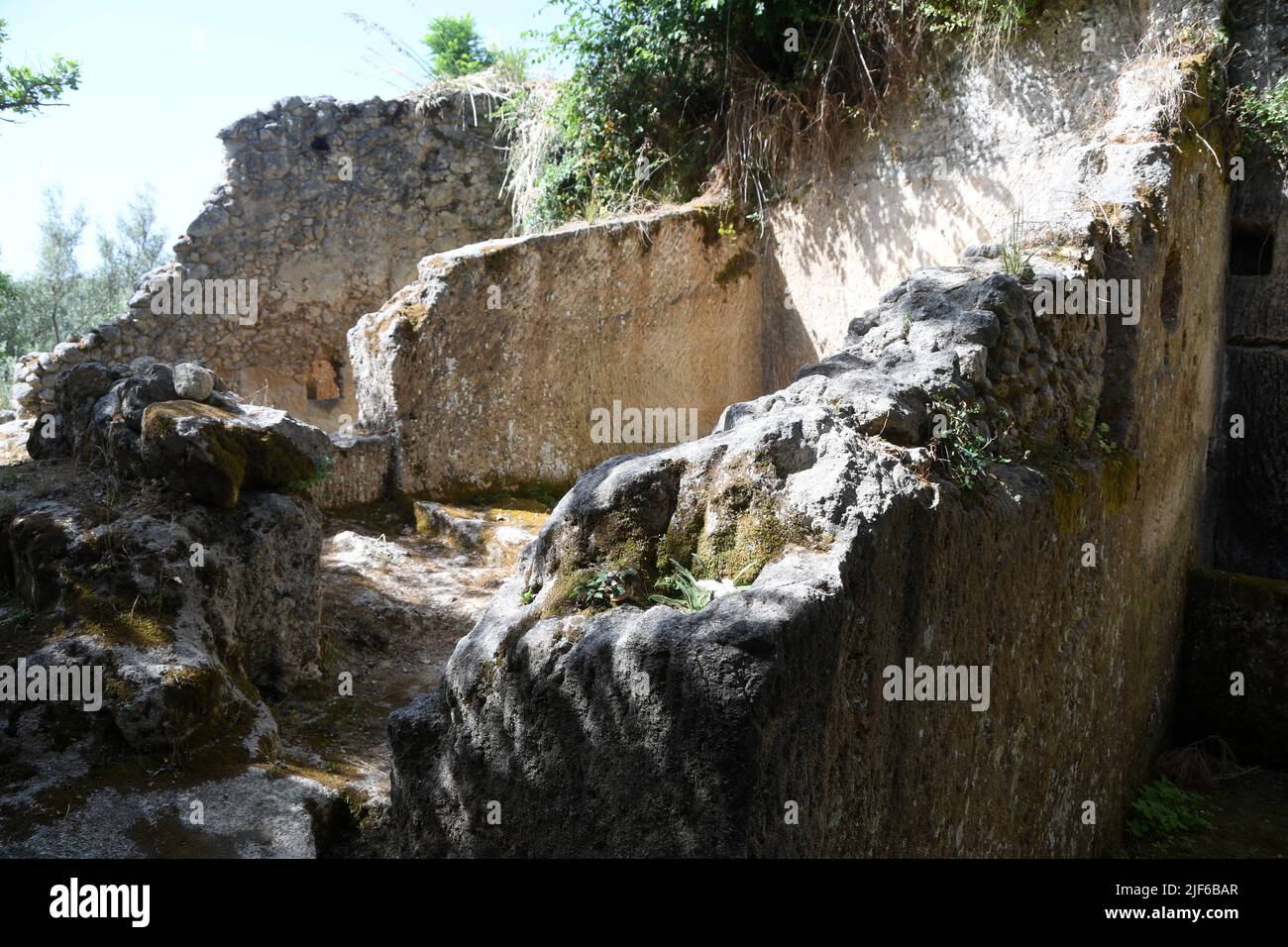 Zungri Vibo Valentia - Village rupestrian Stock Photo