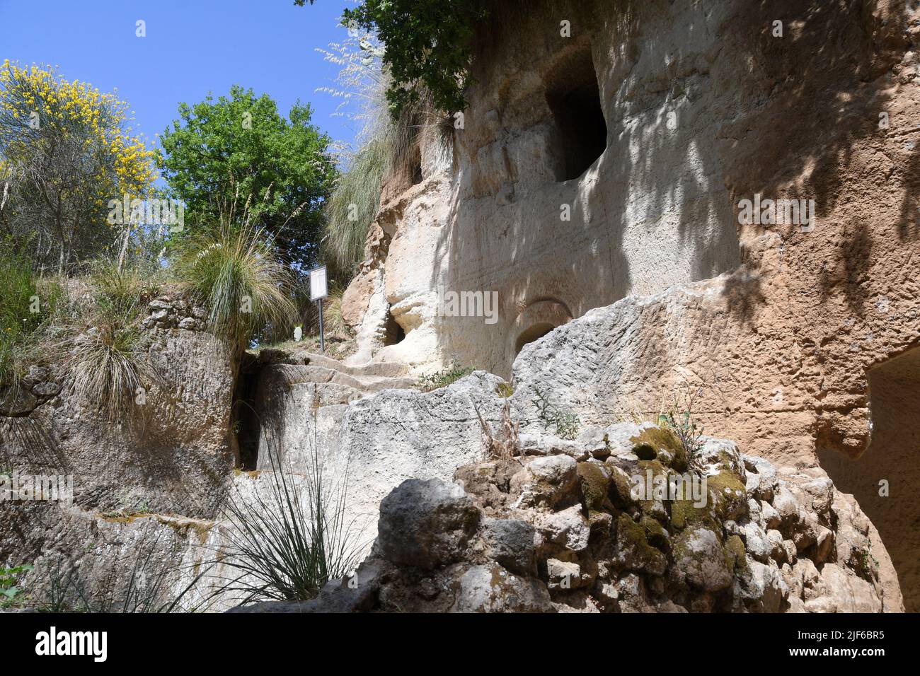 Zungri Vibo Valentia - Village rupestrian Stock Photo