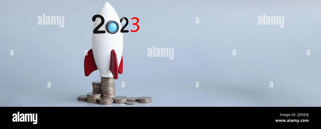 Rockets With Numbers Rocket with numbers 2022 is ready for takeoff Stock Photo - Alamy