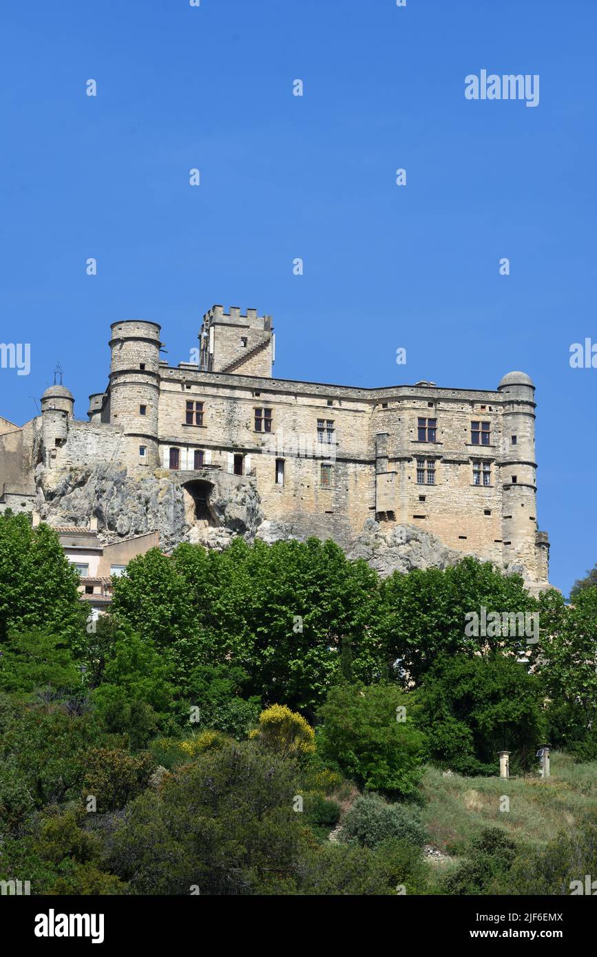 The Renaissance Style Château du Barroux, Le Barroux, Vaucluse Provence France Stock Photo