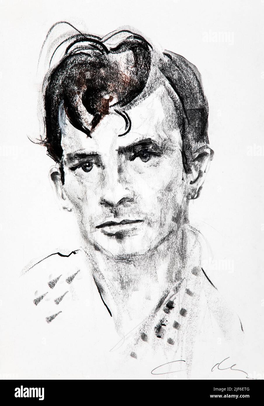 Jack Kerouac (dessin de Ewa KLOS) ©Ewa KLOS/opale.photo Stock Photo