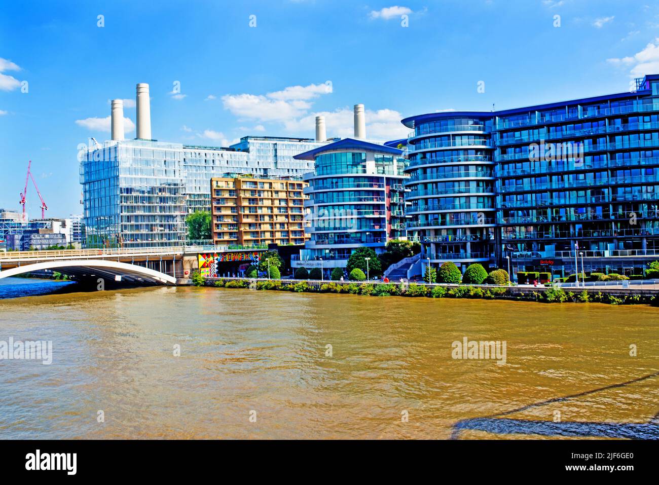 Rejuvenation and Appartments around Battersea power Station, London, England Stock Photo