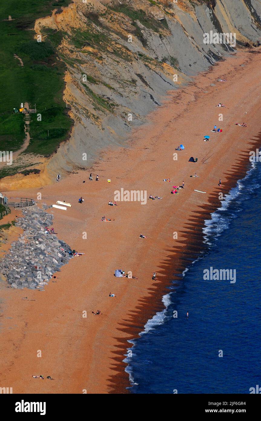 Seatown beach in west Dorset in summer Stock Photo