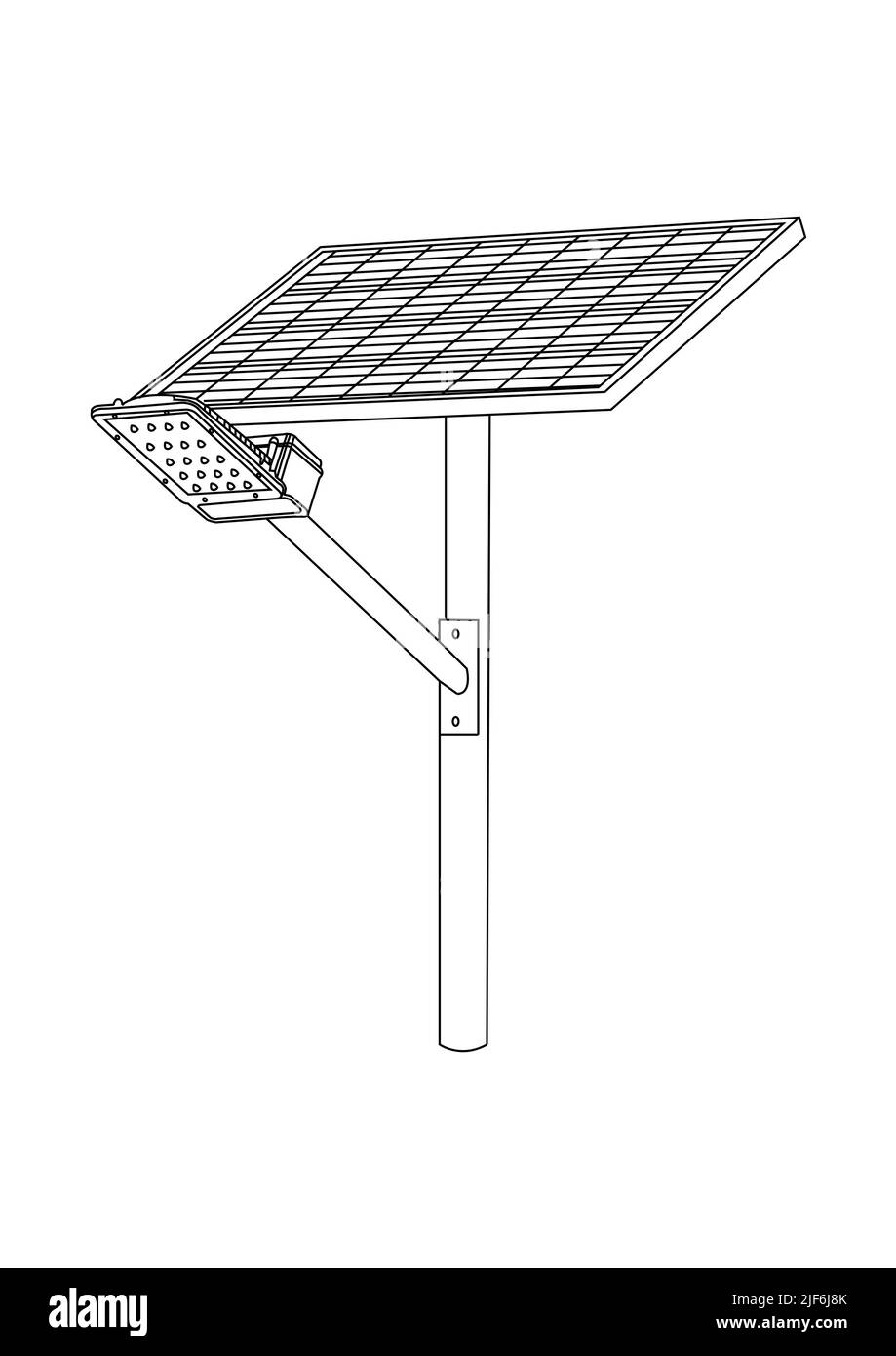 Integrated solar street light hi res stock photography and images