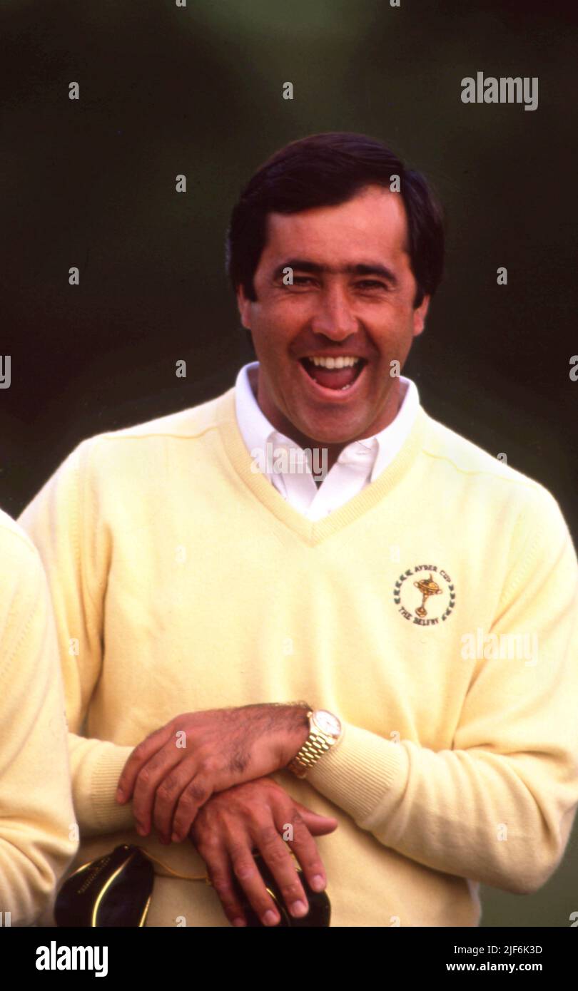 Seve Ballesteros - Golfer Ryder Cup 1989  Photo by Tony Henshaw Stock Photo