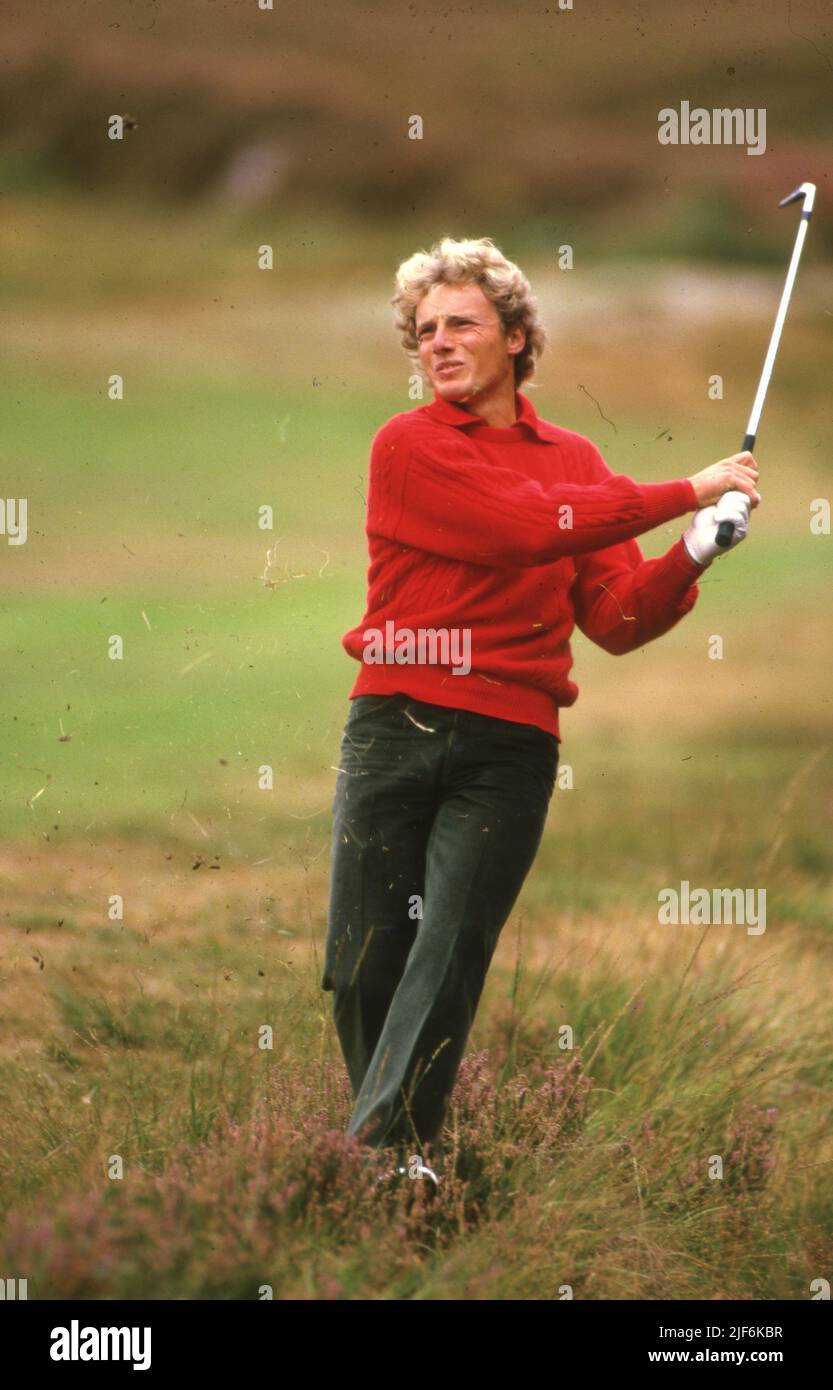 Bernhard Langer Golfer 1986 British Open  Photo by Tony Henshaw Stock Photo