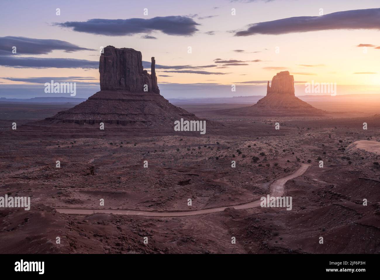 Breathtaking scenery of butte rocky outcrop formations in highlands ...